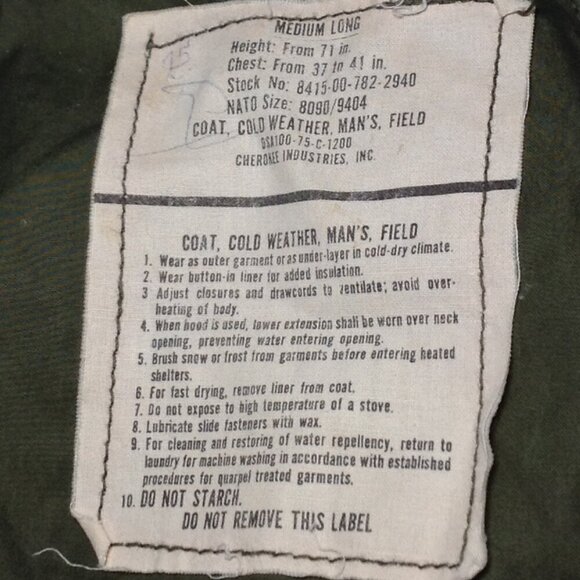 VINTAGE Vietnam 1965 Field Jacket. "M", Militaria, Collectible, Dudecore, Goth - Picture 8 of 10